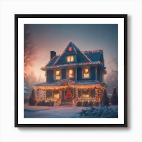 Christmas House 83 Art Print
