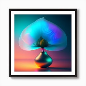 Abstract Flower In A Vase Art Print