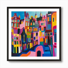 Abstract Travel Collection Amsterdam Netherlands 5 Art Print