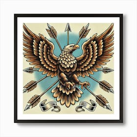 Tattoo Eagle 2 Art Print