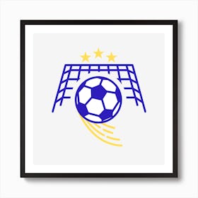 Soccer Ball Logo Art Print