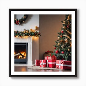 Christmas Tree Stock Videos & Royalty-Free Footage 1 Art Print