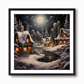 Rustic Yarned Yule Symphony Art Print