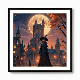 Witch In The Castle Art Print