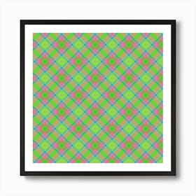 Plaid Fabric 172 Art Print