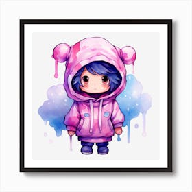 Kawaii Character Art Print