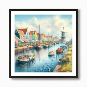 Canals Of The Netherlands 1 Art Print