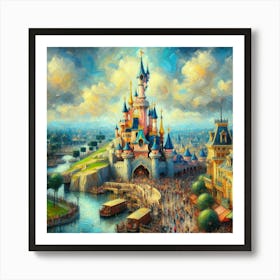 Disneyland, France 4 Art Print