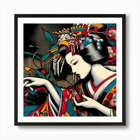 Japan Geisha Visual 135 Art Print