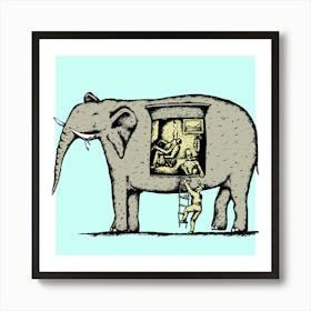 Room In The Elephant Art Print