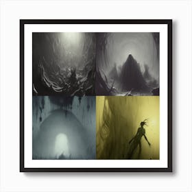 Dark Caves Art Print