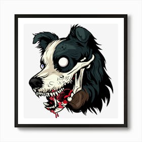 Zombie Dog 3 Art Print