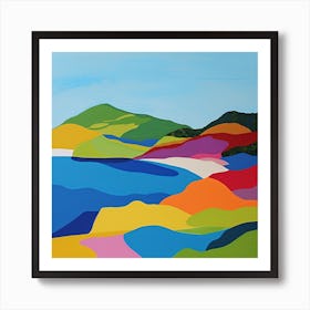 Abstract Travel Collection Antigua Barbuda 4 Art Print