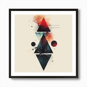 Abstract Triangles 2 Art Print