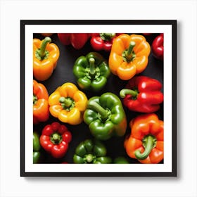 Colorful Peppers 25 Art Print