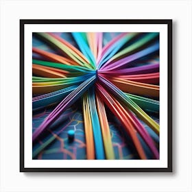 Colorful Origami Art Print