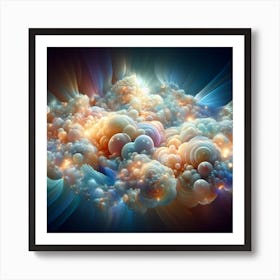 Fractal Clouds Art Print