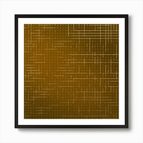 Abstract gold golden Background Art Print