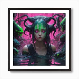 Demon Girl Art Print