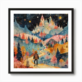 Adventurous Whimsical Wanderlust Art Print