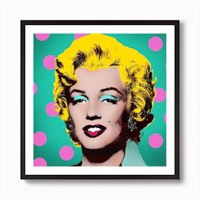 Marilyn Dots P Art Print