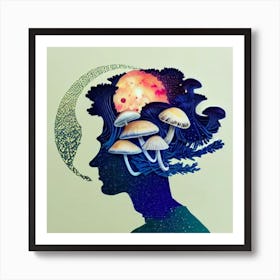 Mushroom Head 2 Art Print