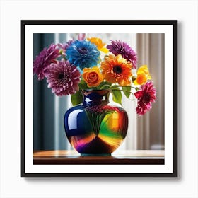 Rainbow Vase Art Print