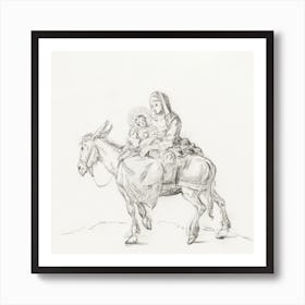 Flight To Egypt, Jean Bernard Art Print