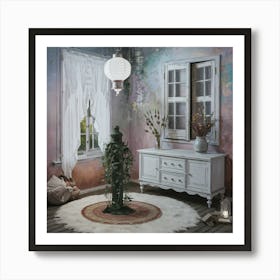 Shabby Chic Bedroom 1 Art Print