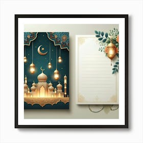 Islamic Greeting Card Art Print