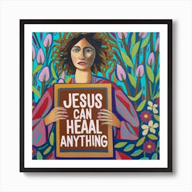 Jesus Can Heal Anything 3 Art Print
