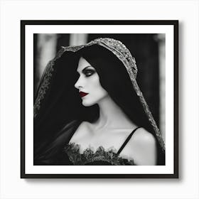 Gothic Beauty Art Print