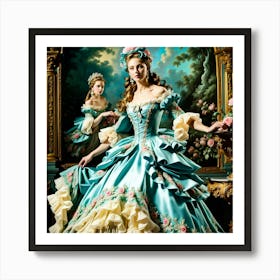 Victorian Ball Gown Art Print