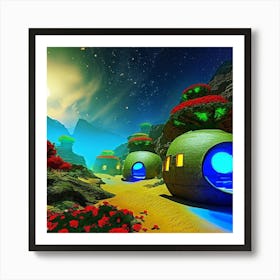 Futuristic Houses Art Print