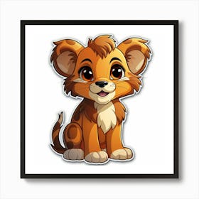 Lion Cub 46 Art Print