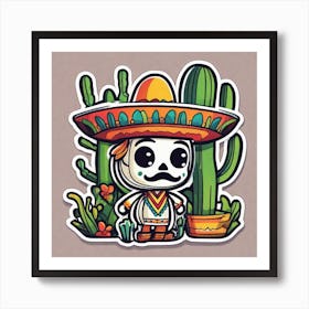 Mexican Skeleton 3 Art Print