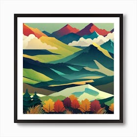 Mountain Landscape 25 Art Print