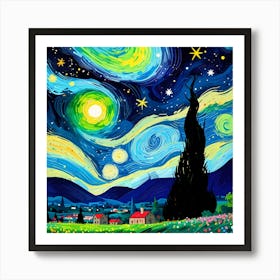 Starry Night 80 Art Print