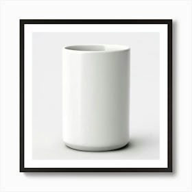 White Coffee Mug 11 Art Print