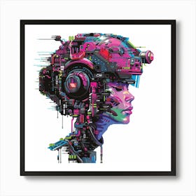 Futuristic Woman 10 Art Print