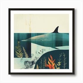 Dolphin In The Sea Art Print