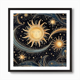 Starry Night 17 Art Print