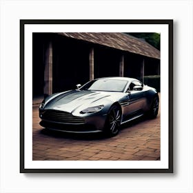 Aston Martin Car Automobile Vehicle Automotive British Brand Logo Iconic Luxury Performan Art Print