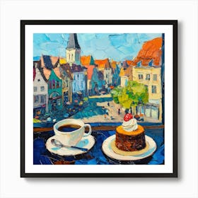 Coffee And Cake 6 Art Print