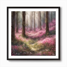 Pink Forest 1 Art Print