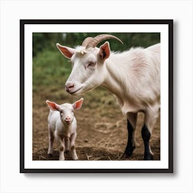 Mama Goat Art Print