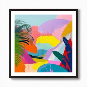 Abstract Travel Collection Manuel Antonio Costa Rica 3 Affiche