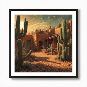 Adobe House Art Print