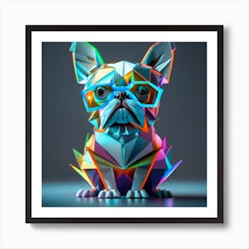 Polygonal Dog Art Print