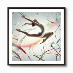 Acrobatic dancer 3 Art Print